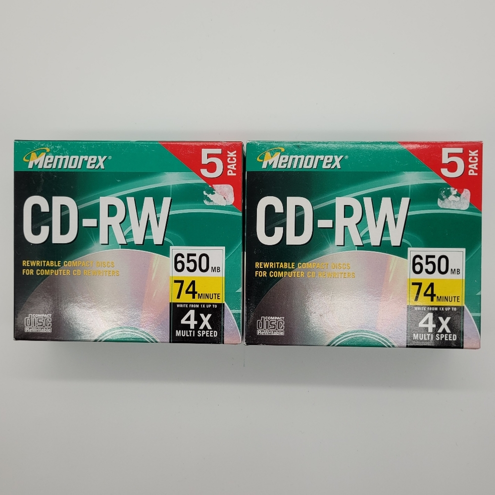 MEMOREX | 10 pack CD-RW blank discs